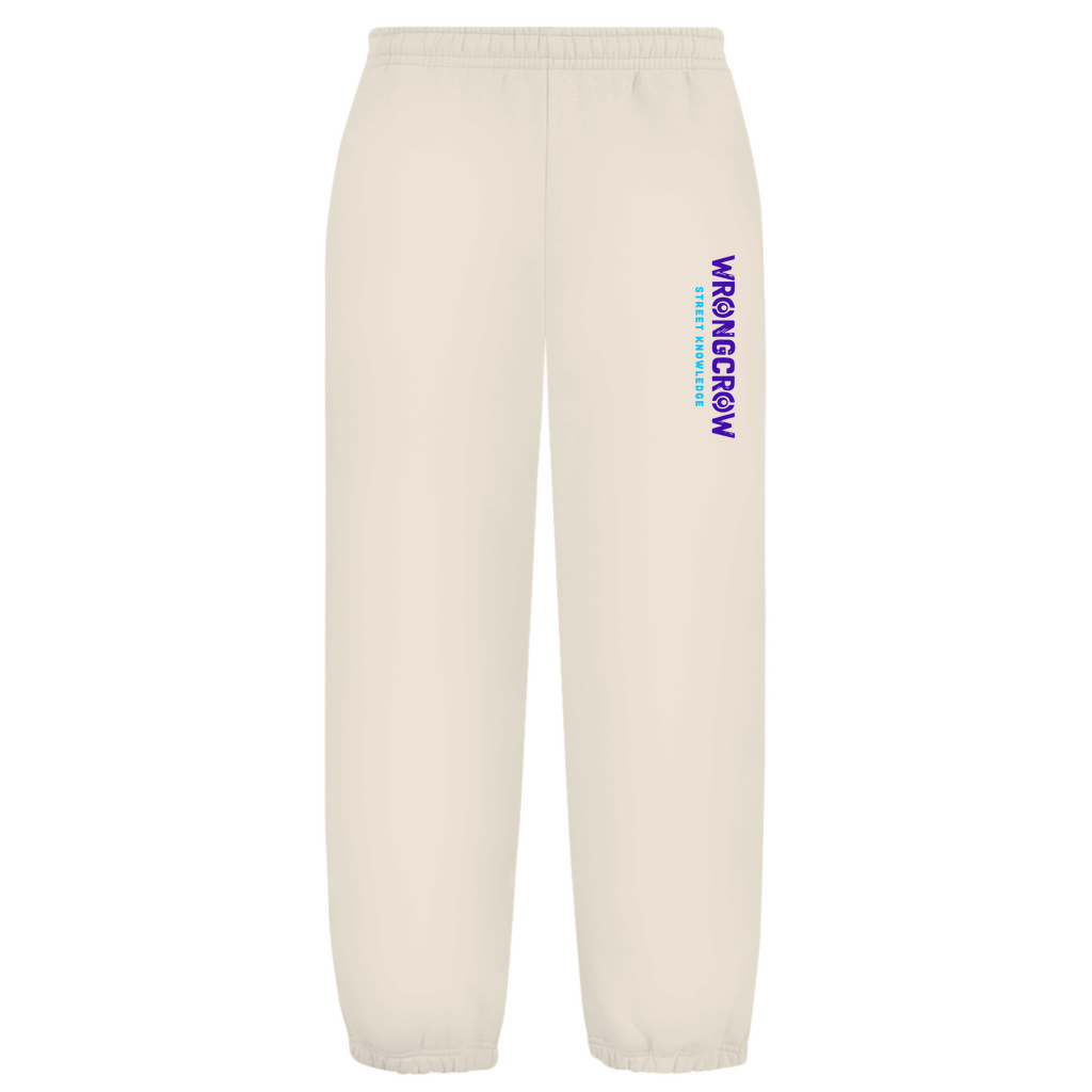 Oversize Fluffy Sweatpants Wrongcrow - White Sand / S - Clothes
