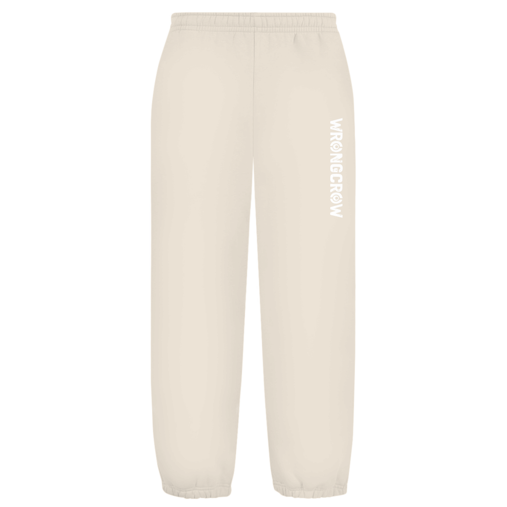 Oversize Fluffy Sweatpants Wrongcrow - White Sand / S - Clothes