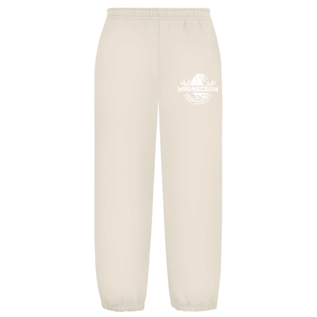 Oversize Fluffy Sweatpants Wrongcrow - White Sand / S - Clothes