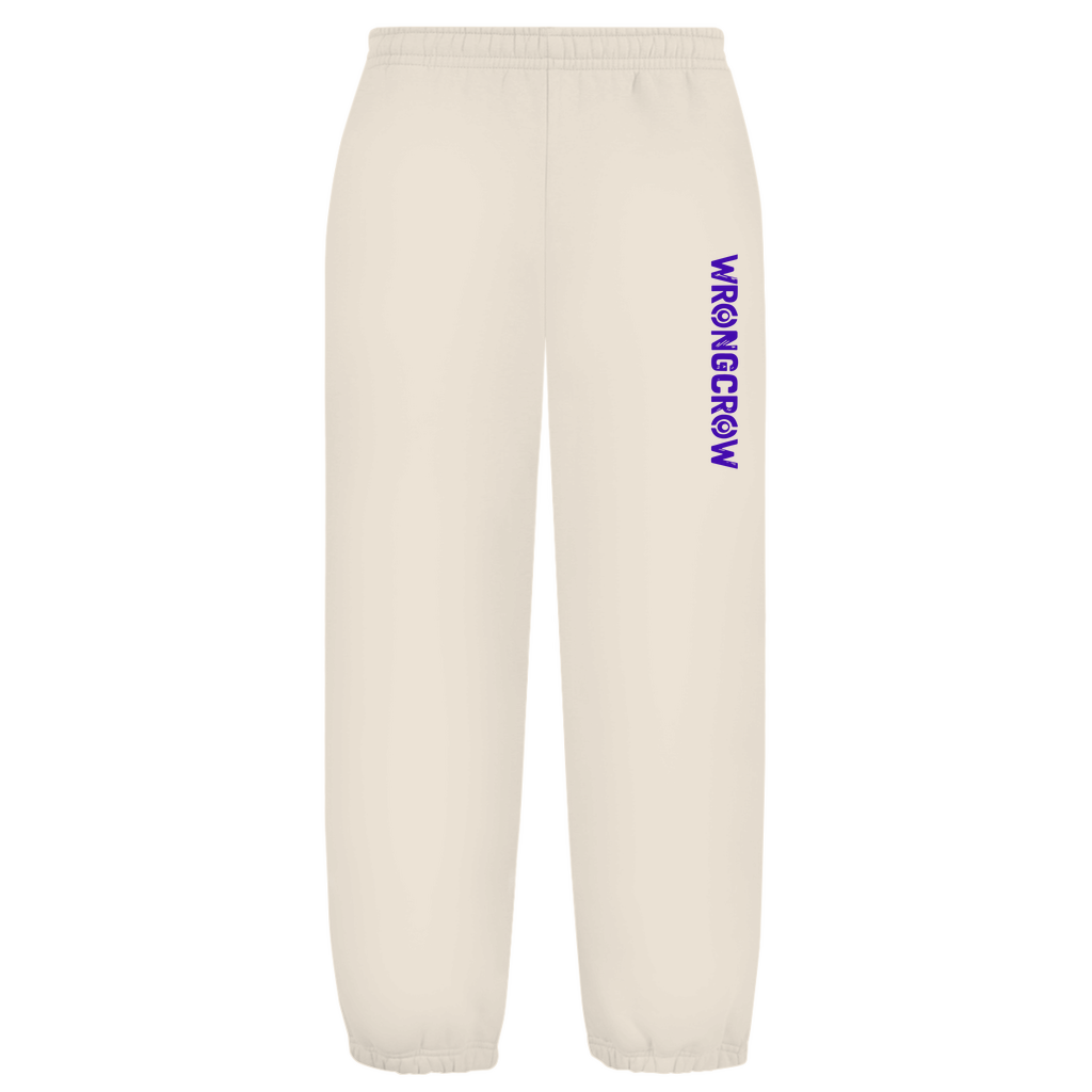 Oversize Fluffy Sweatpants Wrongcrow - White Sand / S - Clothes