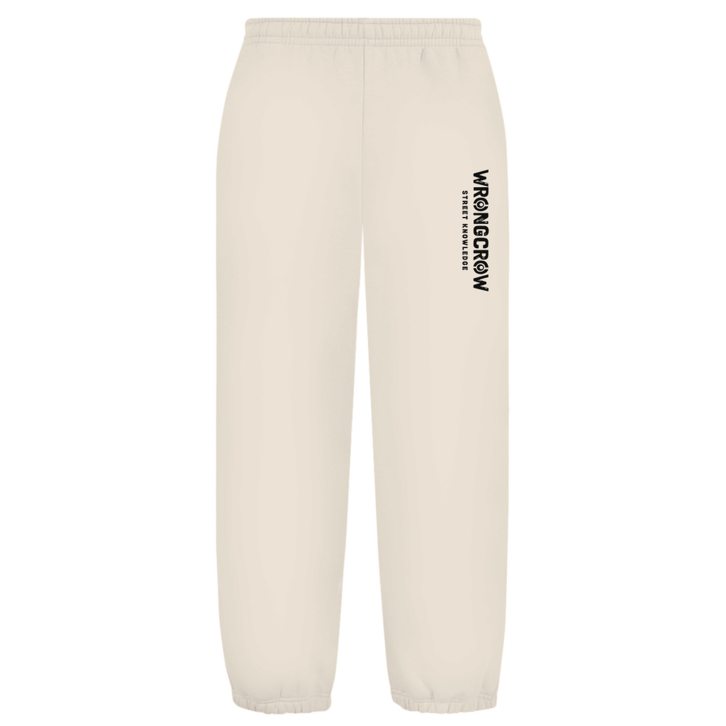 Oversize Fluffy Sweatpants Wrongcrow - White Sand / S - Clothes