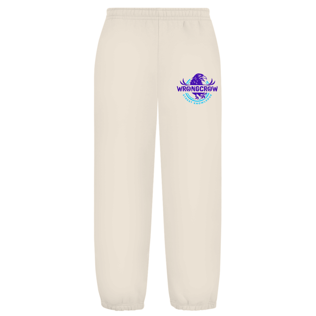 Oversize Fluffy Sweatpants Wrongcrow - White Sand / S - Clothes