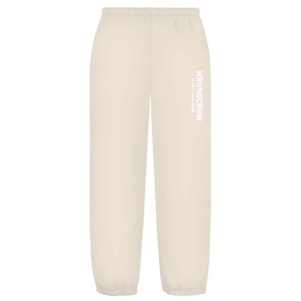Oversize Fluffy Sweatpants Wrongcrow - White Sand / S - Clothes