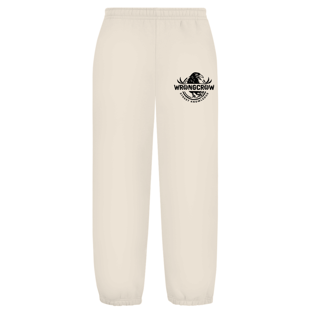 Oversize Fluffy Sweatpants Wrongcrow - White Sand / S - Clothes