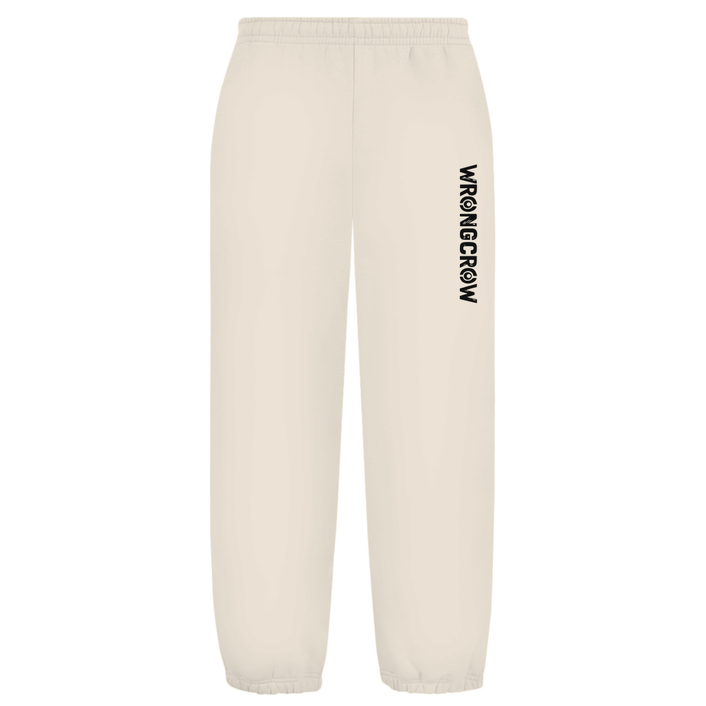Oversize Fluffy Sweatpants Wrongcrow - White Sand / S - Clothes