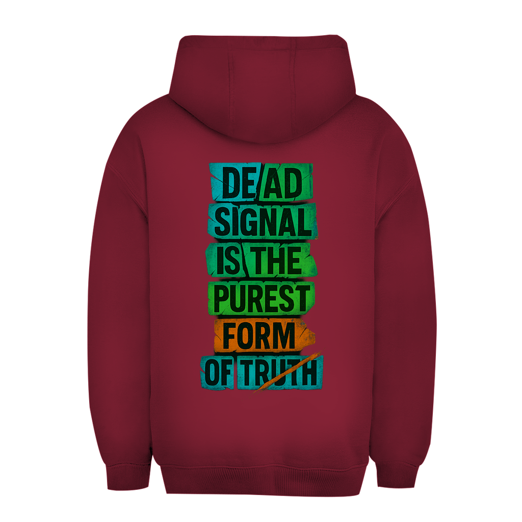 Oversize Hoodie Dead Signal - Clothes