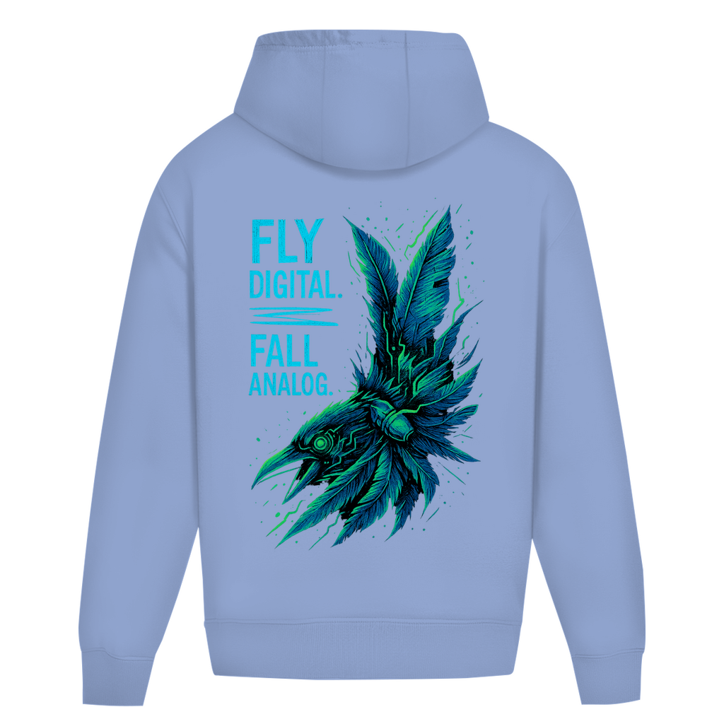 Oversize Hoodie Ohne Kordel Fly Digital - Clothes