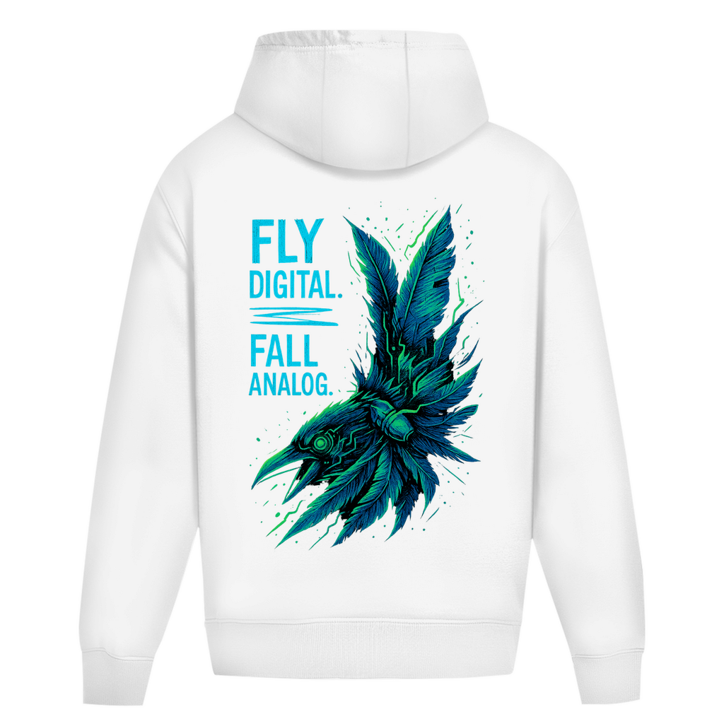 Oversize Hoodie Ohne Kordel Fly Digital - Clothes