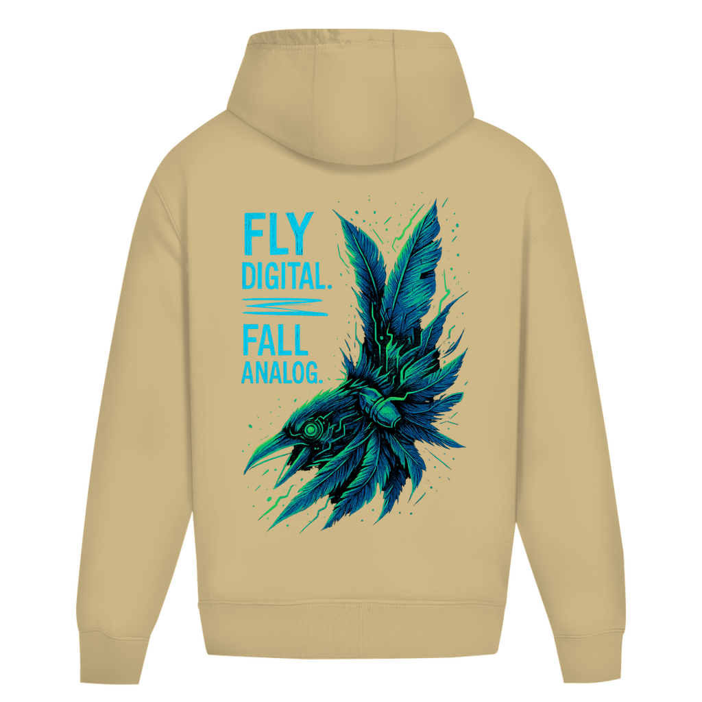 Oversize Hoodie Ohne Kordel Fly Digital - Clothes