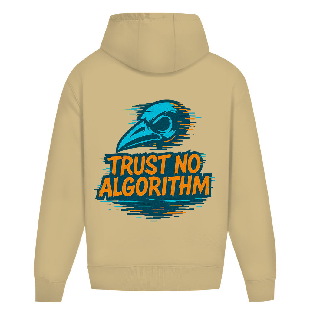 Oversize Hoodie Ohne Kordel Trust No Algorithm - Clothes