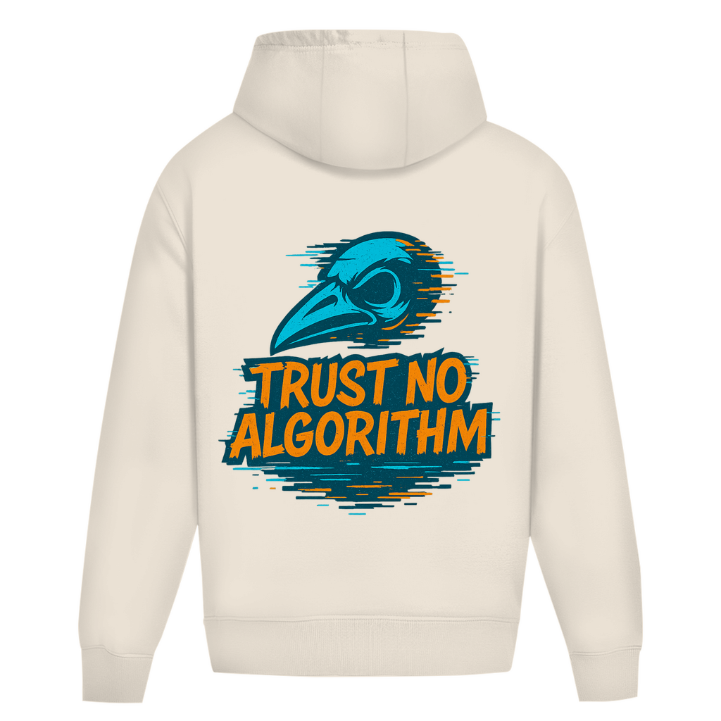 Oversize Hoodie Ohne Kordel Trust No Algorithm - Clothes