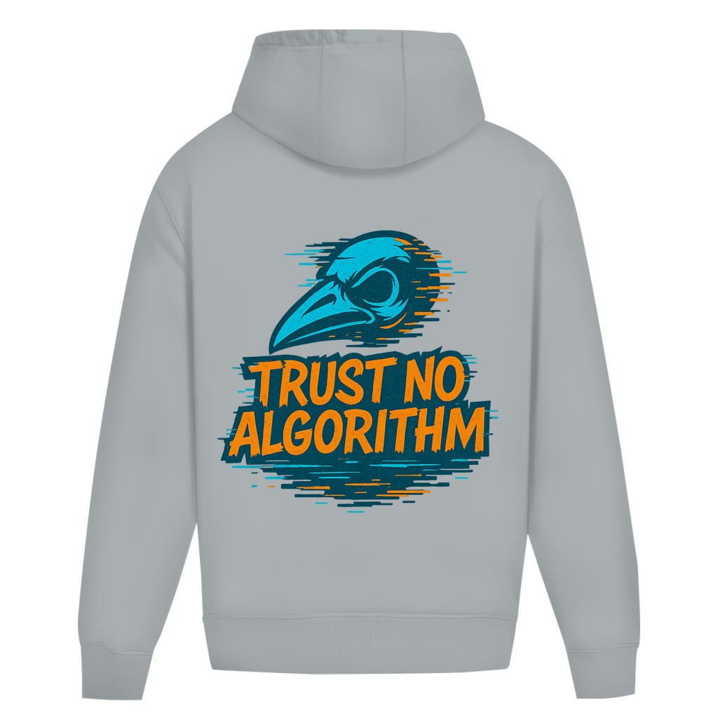Oversize Hoodie Ohne Kordel Trust No Algorithm - Clothes