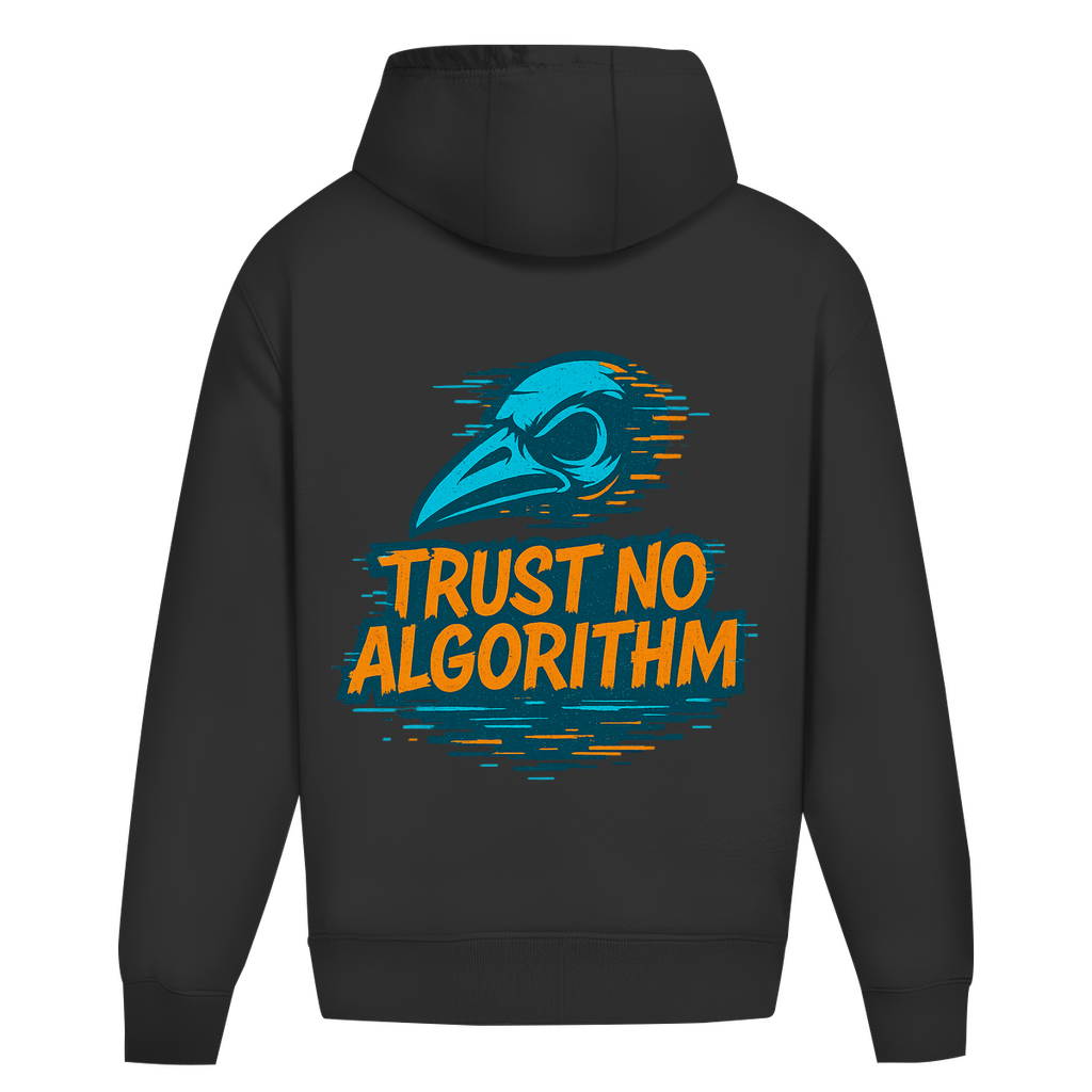 Oversize Hoodie Ohne Kordel Trust No Algorithm - Clothes