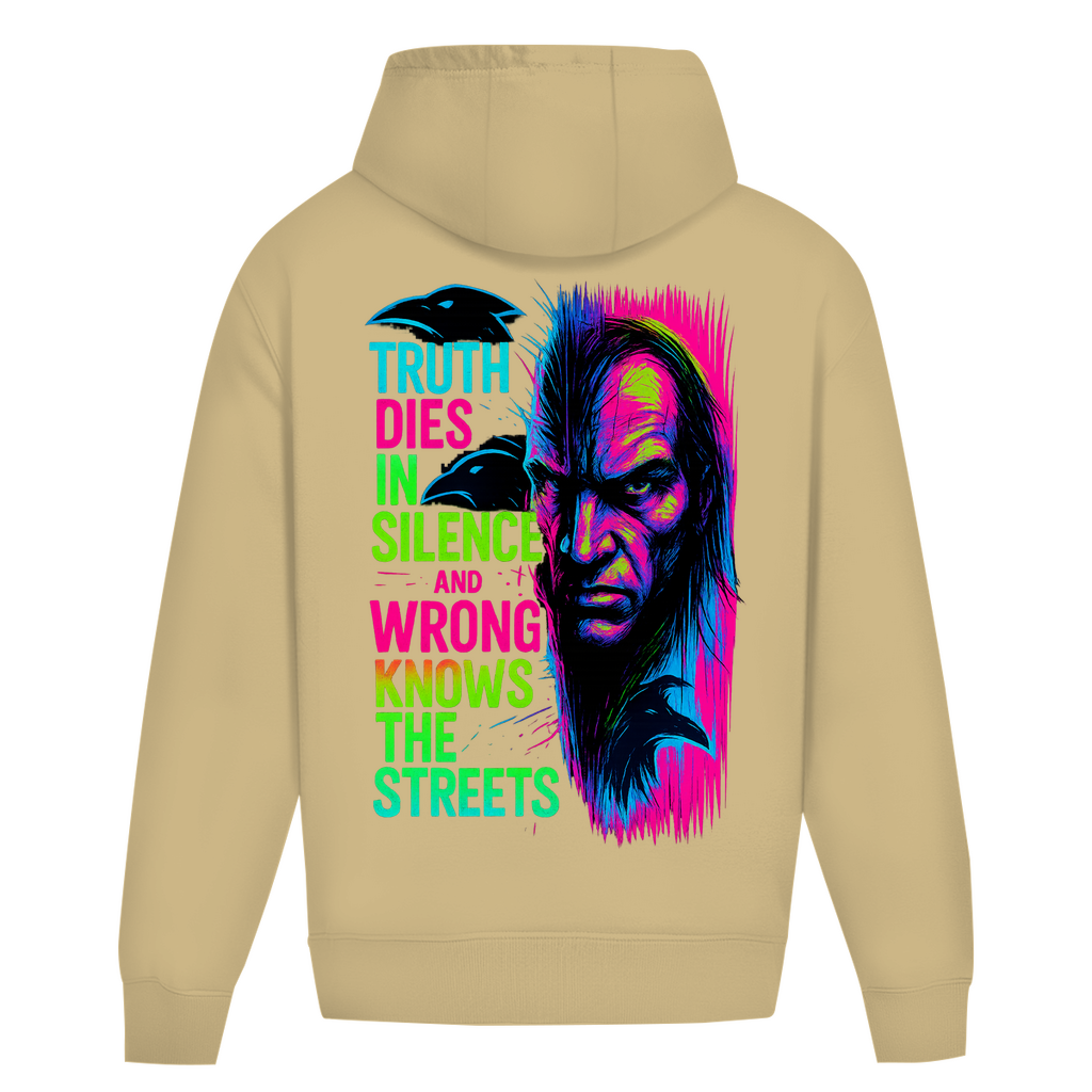 Oversize Hoodie Ohne Kordel Truth Dies In Silence - Clothes