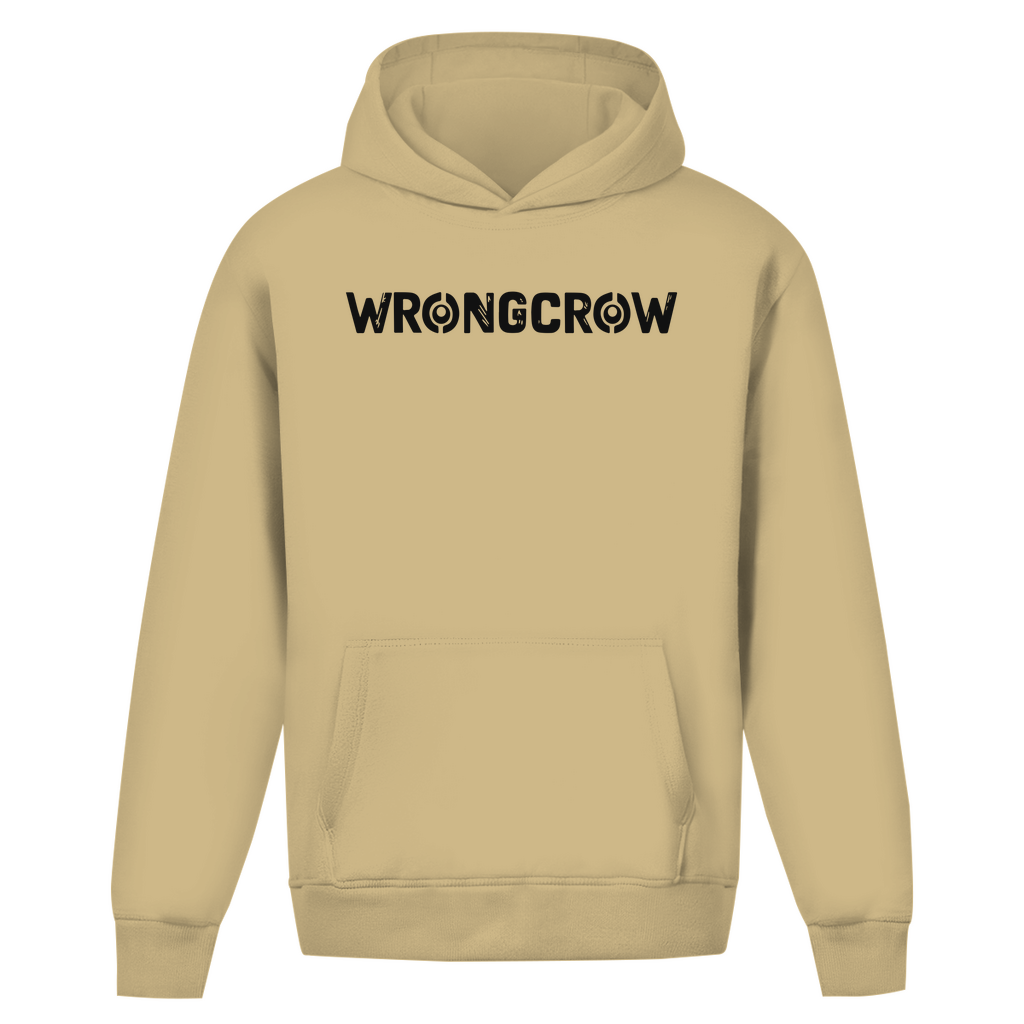 Oversize Hoodie Ohne Kordel Wrongcrow - Desert Sand / S - Clothes