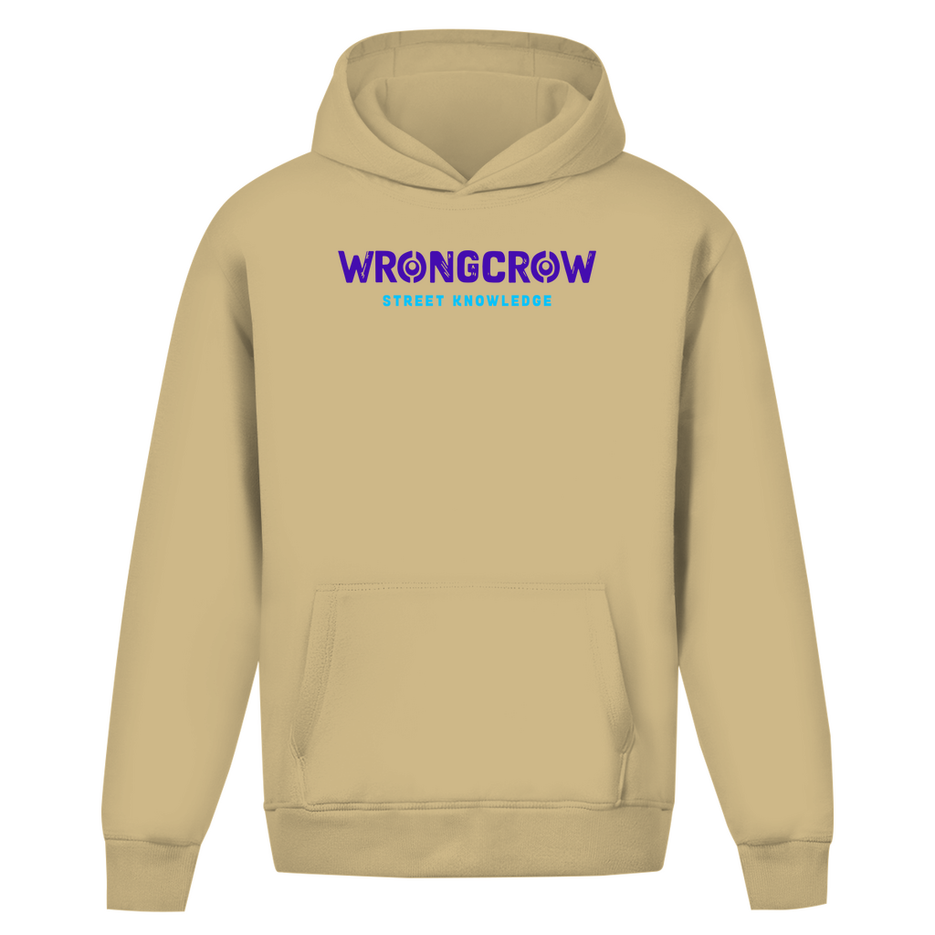 Oversize Hoodie Ohne Kordel Wrongcrow - Desert Sand / S - Clothes