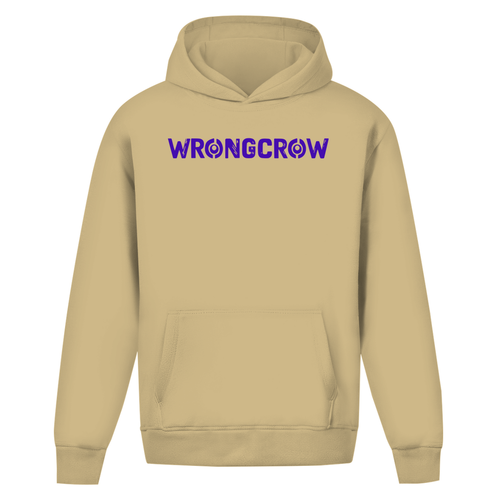 Oversize Hoodie Ohne Kordel Wrongcrow - Desert Sand / S - Clothes