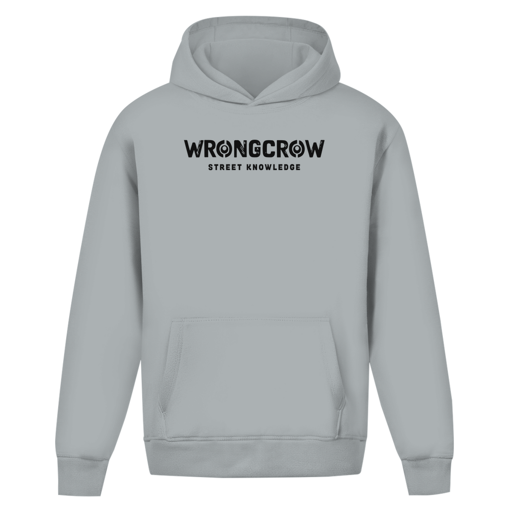 Oversize Hoodie Ohne Kordel Wrongcrow - Light Asphalt / S - Clothes
