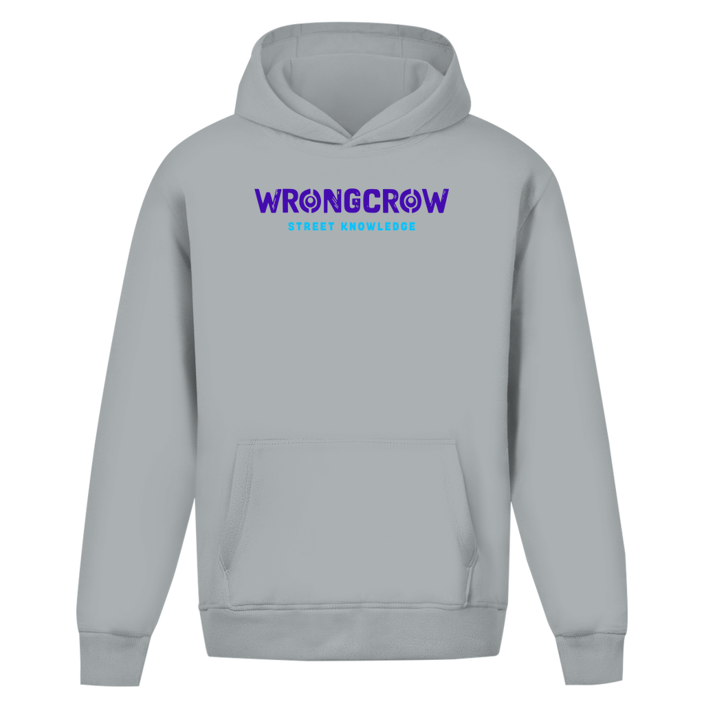Oversize Hoodie Ohne Kordel Wrongcrow - Light Asphalt / S - Clothes