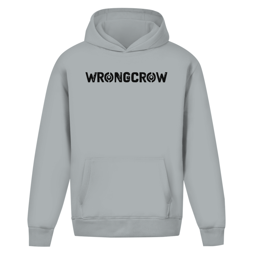 Oversize Hoodie Ohne Kordel Wrongcrow - Light Asphalt / S - Clothes
