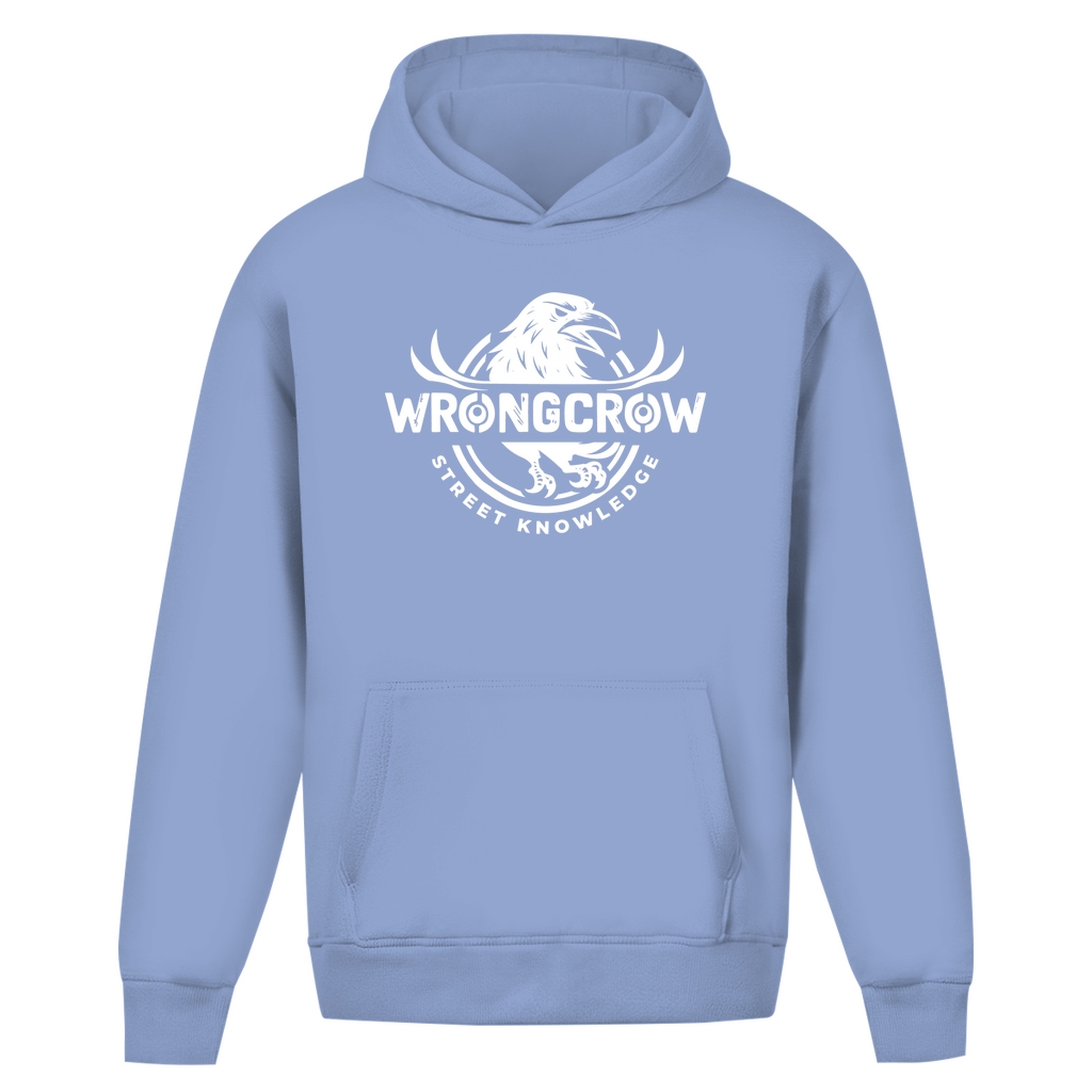 Oversize Hoodie Ohne Kordel Wrongcrow - Powder Blue / S - Clothes