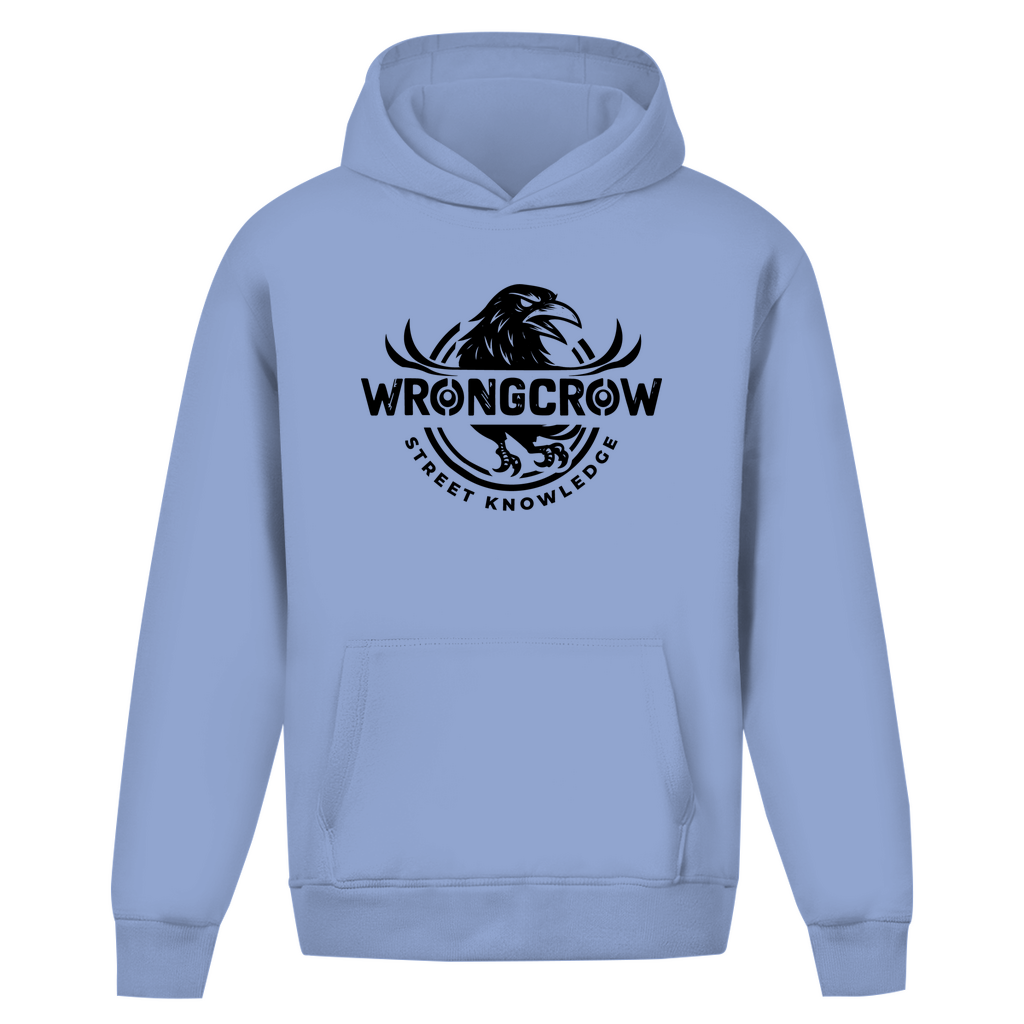 Oversize Hoodie Ohne Kordel Wrongcrow - Powder Blue / S - Clothes