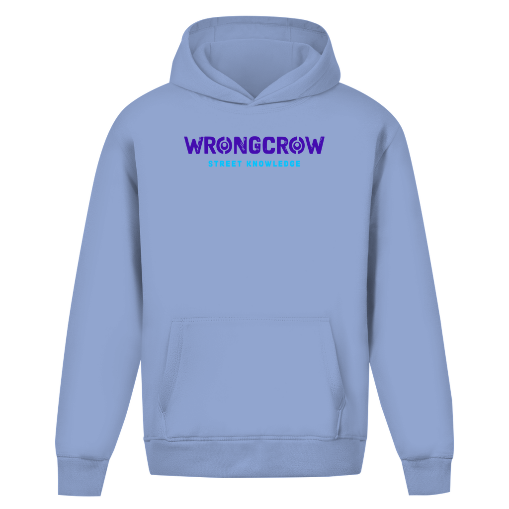 Oversize Hoodie Ohne Kordel Wrongcrow - Powder Blue / S - Clothes