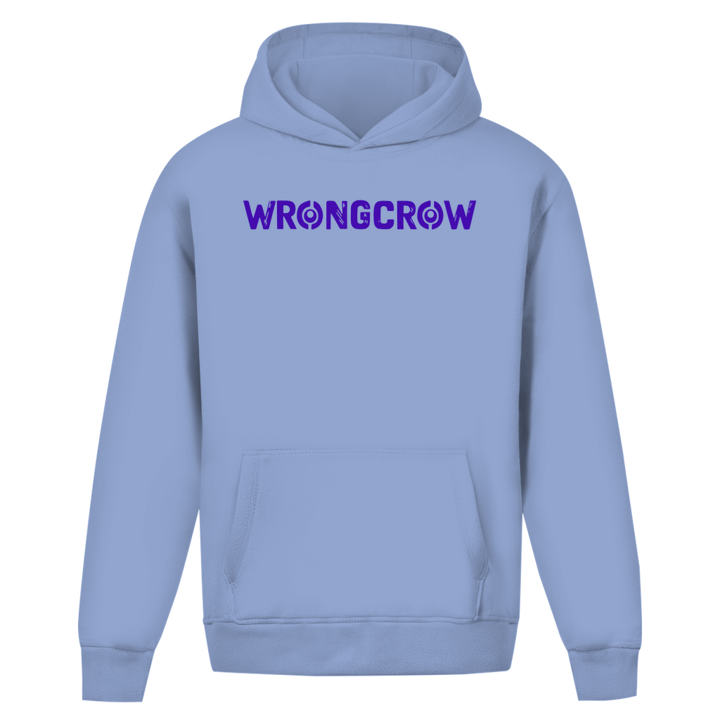 Oversize Hoodie Ohne Kordel Wrongcrow - Powder Blue / S - Clothes