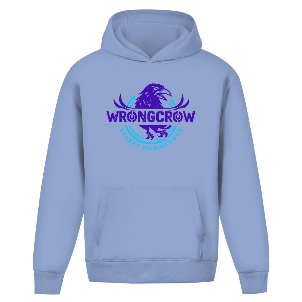Oversize Hoodie Ohne Kordel Wrongcrow - Powder Blue / S - Clothes