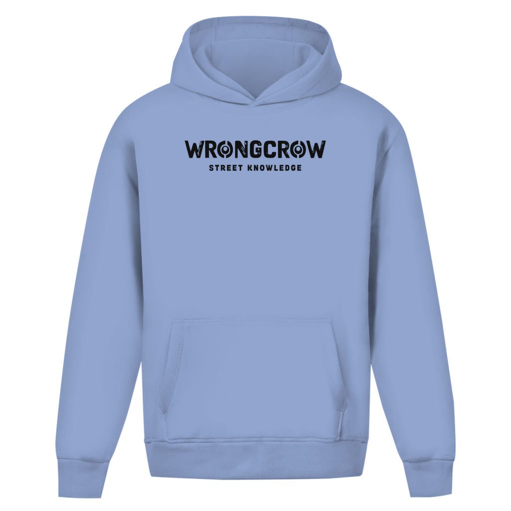 Oversize Hoodie Ohne Kordel Wrongcrow - Powder Blue / S - Clothes