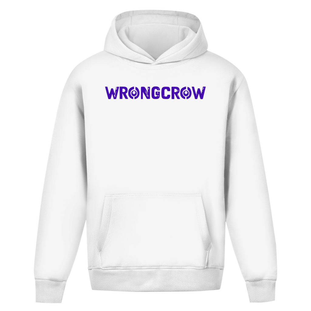 Oversize Hoodie Ohne Kordel Wrongcrow - White / S - Clothes