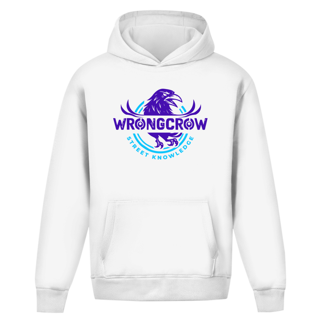 Oversize Hoodie Ohne Kordel Wrongcrow - White / S - Clothes