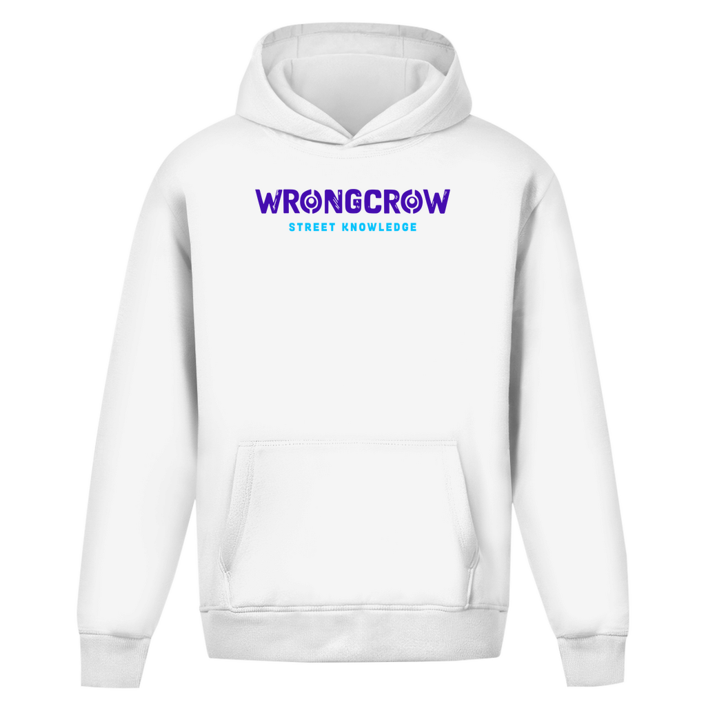 Oversize Hoodie Ohne Kordel Wrongcrow - White / S - Clothes