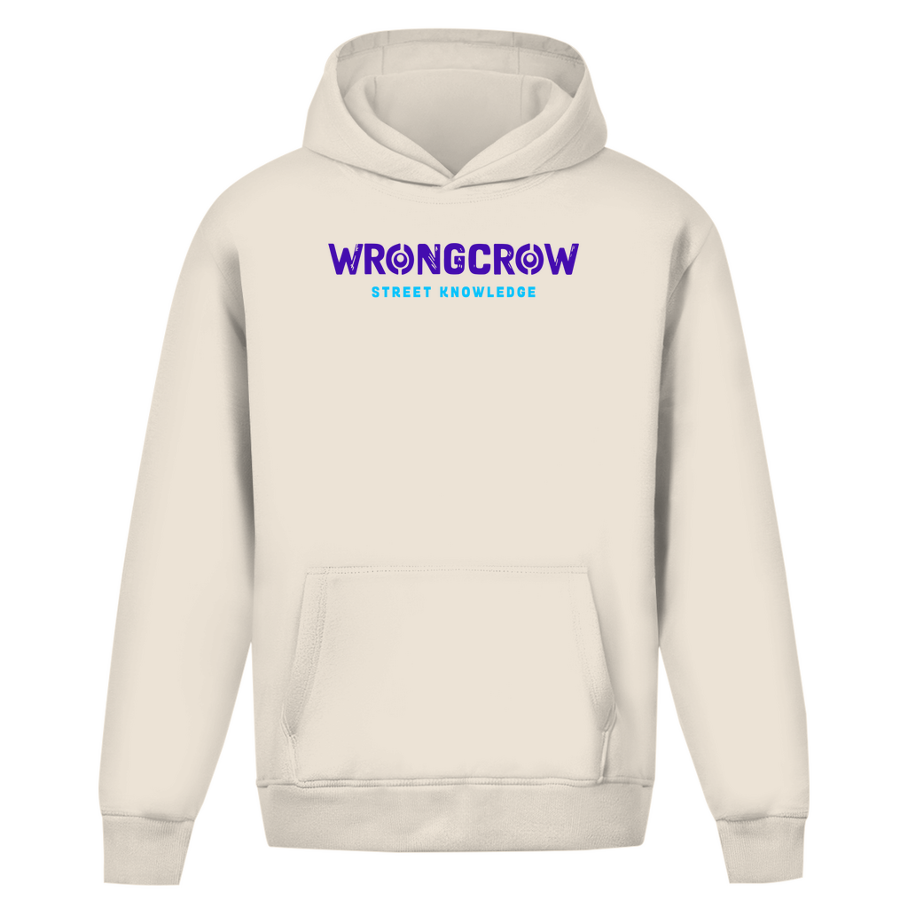 Oversize Hoodie Ohne Kordel Wrongcrow - White Sand / S - Clothes