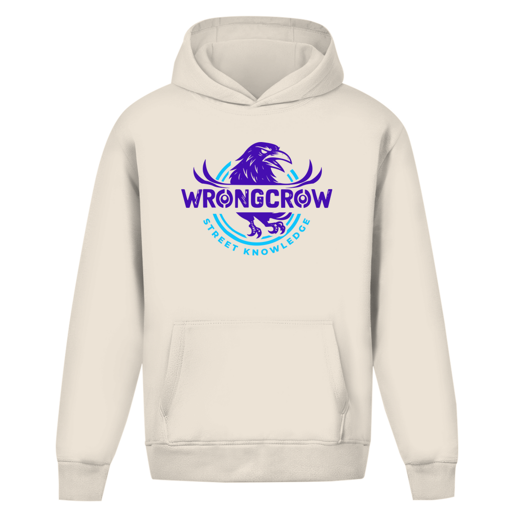 Oversize Hoodie Ohne Kordel Wrongcrow - White Sand / S - Clothes