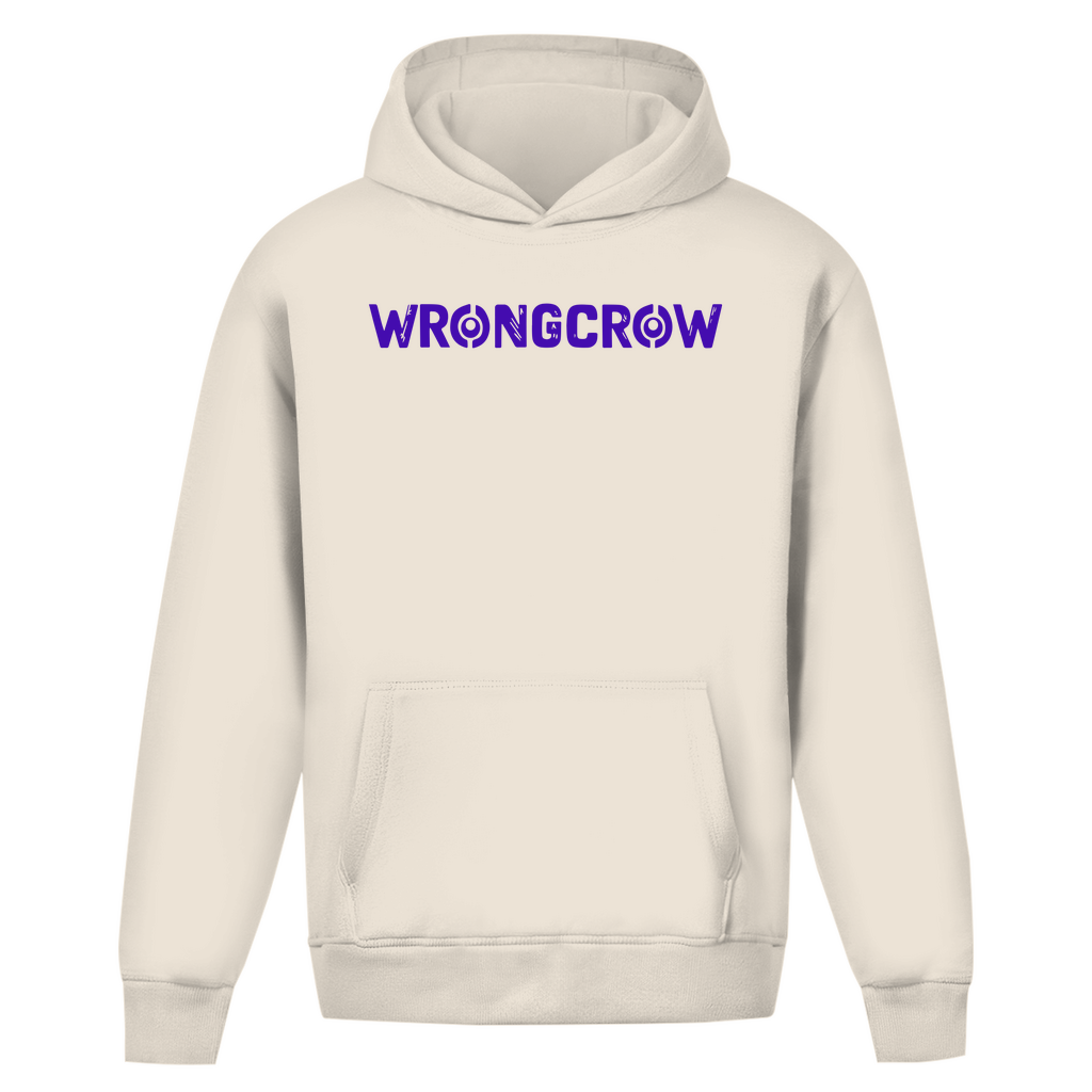 Oversize Hoodie Ohne Kordel Wrongcrow - White Sand / S - Clothes