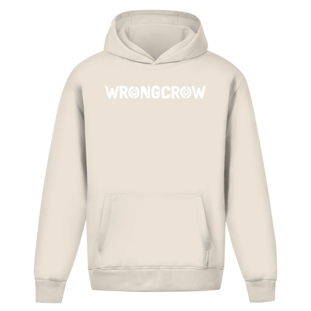 Oversize Hoodie Ohne Kordel Wrongcrow - White Sand / S - Clothes