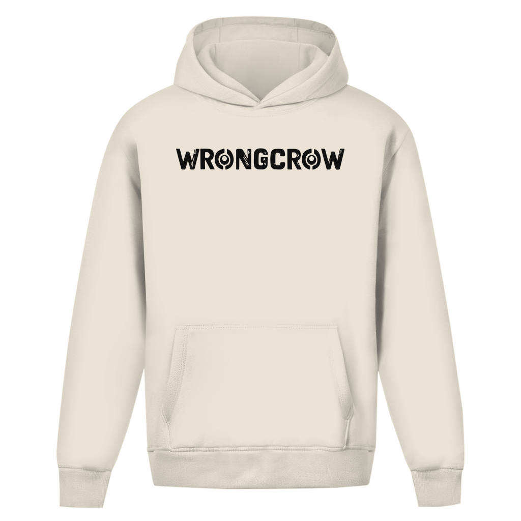 Oversize Hoodie Ohne Kordel Wrongcrow - White Sand / S - Clothes