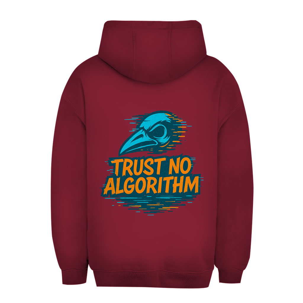 Oversize Hoodie Trust No Algorithm - Clothes