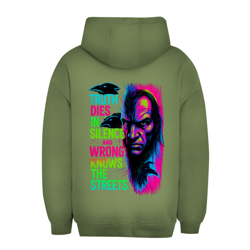 Oversize Hoodie Truth Dies In Silence - Clothes