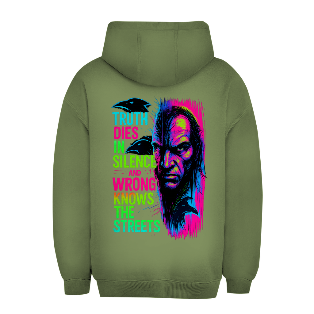 Oversize Hoodie Truth Dies In Silence - Clothes