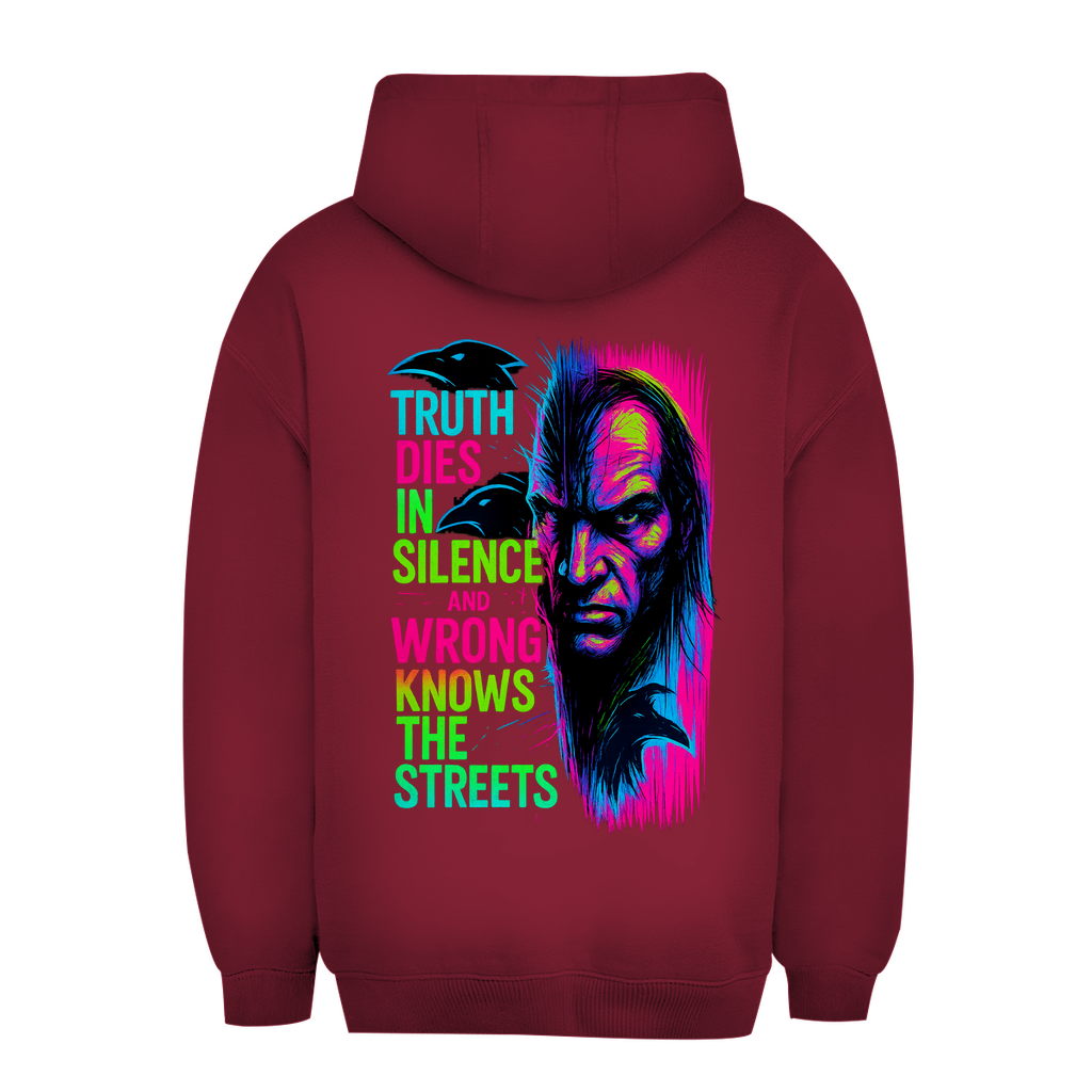 Oversize Hoodie Truth Dies In Silence - Clothes