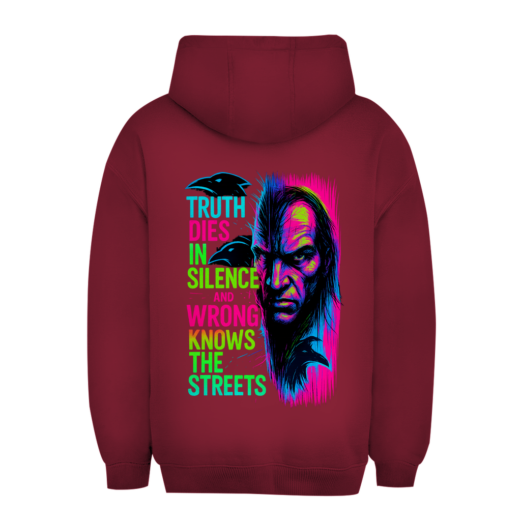 Oversize Hoodie Truth Dies In Silence - Clothes