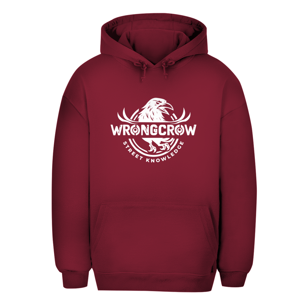 Oversize Hoodie Wrongcrow - Burgundy / XS - Clothes