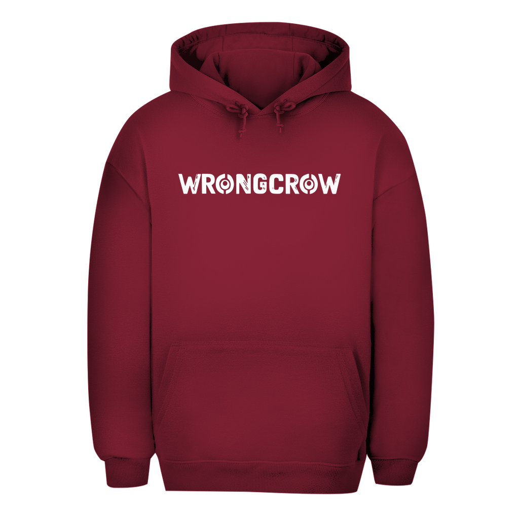 Oversize Hoodie Wrongcrow - Burgundy / XS - Clothes