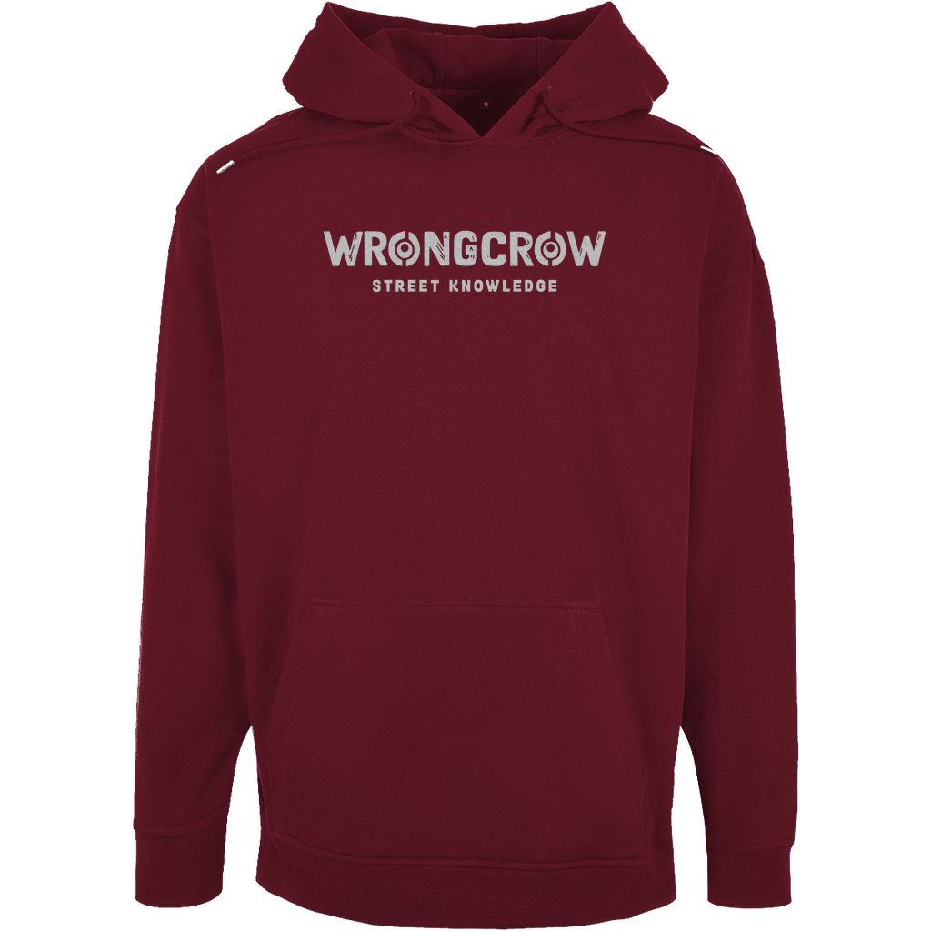 Oversize Hoodie Wrongcrow - Burgundy / XS - Clothes