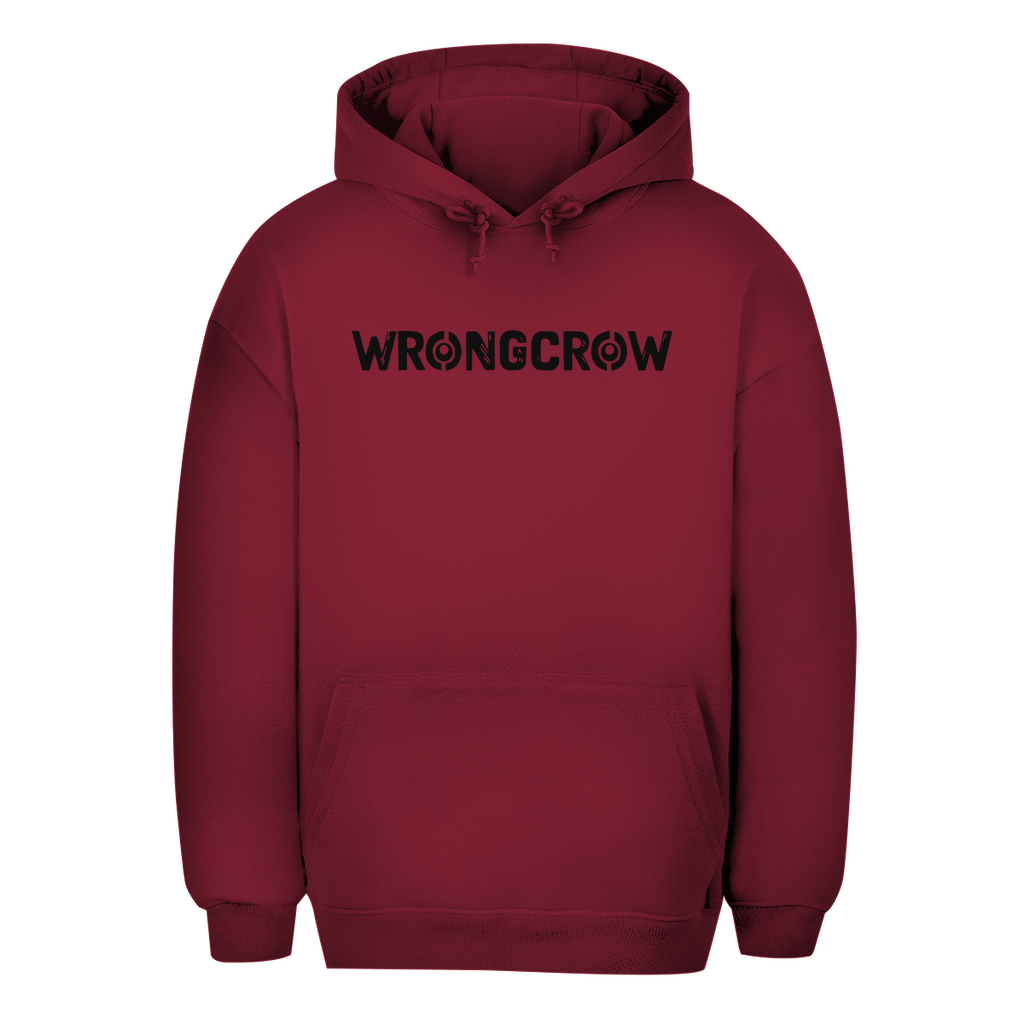 Oversize Hoodie Wrongcrow - Burgundy / XS - Clothes