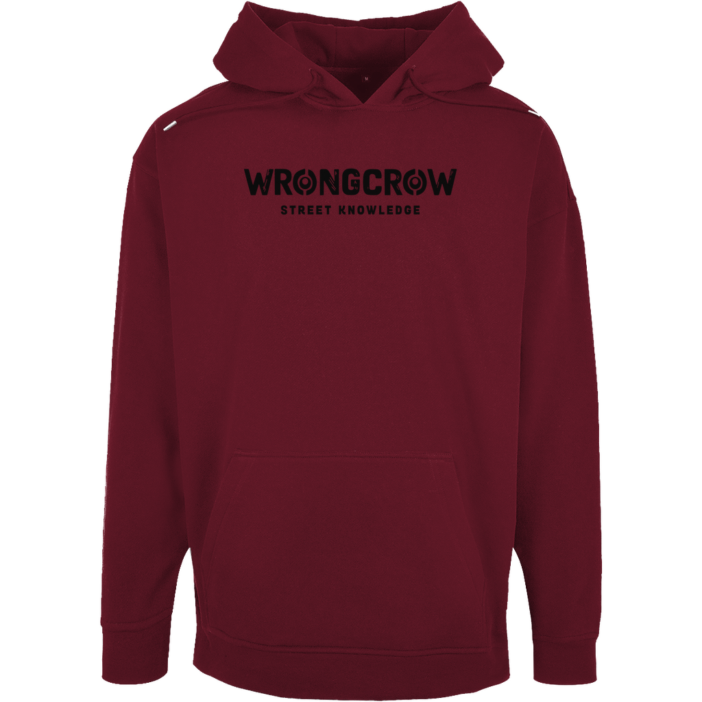 Oversize Hoodie Wrongcrow - Burgundy / XS - Clothes