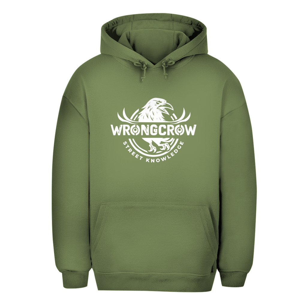 Oversize Hoodie Wrongcrow - Olive / XS - Clothes