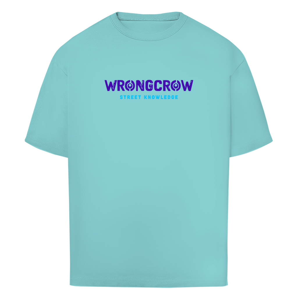 Oversize T-Shirt Wrongcrow - Beryl Blue / S - Clothes